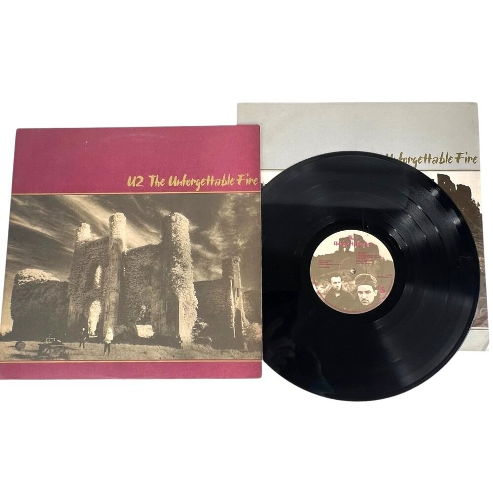 U2‎ The Unforgettable Fire Vinyl LP Original Sleeve 1984 Island 90231-1 Tested